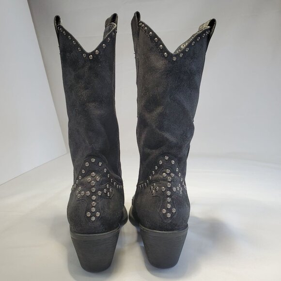 Corky’s Downtown Western Studded Cowboy Boots Size 10 Black - Picture 5 of 13